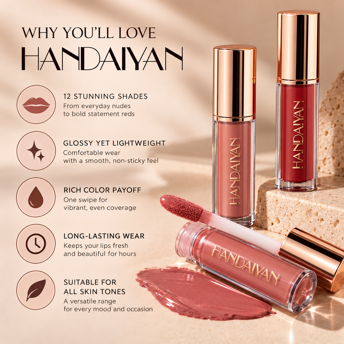 12-Shade Velvet Matte Liquid Lipstick Set